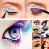 4 Planchas Stencil Para Delineado Maquillaje Sombra Ojos 4 4 Planchas Stencil Para Delineado Maquillaje Sombra Ojos 4