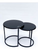 Mesa Redonda Ratona Nido Minimalista Set X2 Decoración 3
