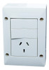 Caja Superficie 2 Puntos + Toma Armada Ip40 Blanco Siglo Xxi 0