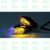 Kit Faros De Giro Universal Led Moto Cuatri Ambar Estrobo 3