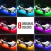 Luz De Chassi Led De Carro De 2x90 Cm+2x120 Cm Led Rgb Led 2