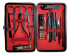 Set Manicura Pedicura Estuche  Alicate Tijera X18 Piezas 0