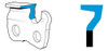 Corrente Oregon 73rd Desdobra De Madeira 42 Dentes Facas 2