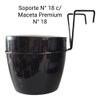 Soporte De Hierro Balcón Aro 18 Cm Para Maceta Redonda 3