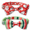 Collar De Navidad Para Perros Con Pajarita, Paquete De 2 Fie 0 Collar De Navidad Para Perros Con Pajarita, Paquete De 2 Fie 0