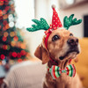 Collar De Navidad Para Perros Con Pajarita, Paquete De 2 Fie 3 Collar De Navidad Para Perros Con Pajarita, Paquete De 2 Fie 3
