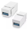 Kit 20 Conectores Keystone Usb 3.0 Branco 3