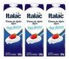 Kit C/3 Creme De Leite Italac 0