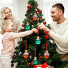 Adornos Navidad Colgante Calcomanías Rellenable Liquido 100u 4