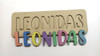 Juego Encastre Nombre Fibrofacil Mdf Personalizado 5