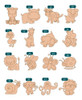 Formas Animales Para Pintar Fibro Fácil - Oferta! 3 Formas Animales Para Pintar Fibro Fácil - Oferta! 3