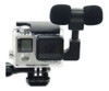 Lado Caja Esqueleto Abierto + Micrófono + Adaptador Gopro He 1