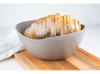 Tigela Saladeira Bowl Oval 1,9lt  Servir Cinza Petra 4