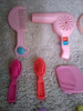 Juguete Set Peines,cepillos Y Secador ,pequeños,plastico 5