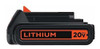 Black & Decker 20v Max Batería De Litio Y Cargador 2