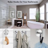 2 Toalleros Percheros Kruodop Accesorios Para Baño - Niquel 5