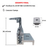 Fixador Grampo Final End Clamp Linha C Placa Solar Kit 04 Un 1