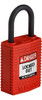 Candado Bloqueo Brady Safekey Nylon Rojo Espacio Libre Con 1