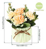 Supniu Ramo De Hortensias Artificiales Con Pequeño Jarrón De 4