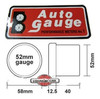 Auto Gauge Voltimetro 52mm C/ Sensor Silver Serie 1