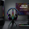 Soporte Para Auriculares Luces Led Rgb Con 2 Puertos Usb 1