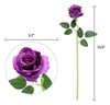 Nubry Ramo De Flores De Rosas De Seda Artificial Rosa Falsa 3