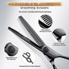 Set De Tijeras Profesional Para Peluqueria Canina Negro 1