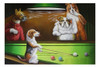 Perros Fumando Y Jugando Al Pool Beagle - Lámina 45x30 Cm. 0