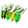 5pcs Topwater Rana Pesca Señuelo Crankbait Bajo Gancho Cebos 2