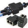 Formas De 1 A 2 Rj45 Lan Ethernet Red Cable Hembra Splitter 0