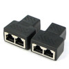 Formas De 1 A 2 Rj45 Lan Ethernet Red Cable Hembra Splitter 3