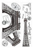 Roommates Rmk1576gm Eiffel Tower Peel And Stick Giant Vinilo 0
