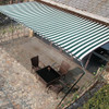 Malla Sombra 80 Rayada Verde Y Blanco Ancho 4 Mt X 10 Mts 1