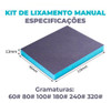 Jogo De Espuma Abrasiva De Lixa Grãos 60 A 320 Com 6 Peças 2