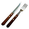Set De Asado Trento Cuchillo + Tenedor + Plato + Estuche 4