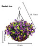 Flores Artificiales Colgantes En Canasta Exterior Interior P 3