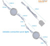 Meigour Cocina Arriba Debajo Del Kit De Luces Del Gabinete, 3