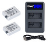 2 X Lp-e8 Batería 1800mah + Cargador Doble Para Canon Eos D 1