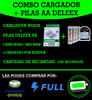 Cargador Universal Usb + 4 Pilas Aa Recargables Combo Deleex 1