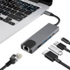 Hub  5 En 1 De Tipo C A Usb*2/tipo C/hdmi/ethernet 0