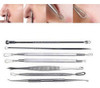 Removedor Extrator Cravos Espinhas Curetas Peeling + Estojo 6