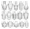 Arme 16pcs Glass Bud Vase Set Jarrón De Flores Pequeño Para 1