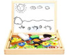 Pizarra Magnética Infantil Madera Con Accesorios Mvd Kids 0