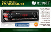 Auto Radio Automotivo E-tech Premium Mp3 Fm 2 Usb Bt Sd App 3