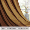 Stangh Cortinas De Terciopelo Marrn Dorado Para Dormitorio, 4