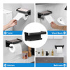 Soporte Para Papel Higinico Con Estante Y 4 Ganchos Para Toa 2