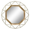Stonebriar Geometrico Espejo De Pared 30 X 30 Oro 0
