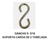 04 Gancho S Terminais Cinta Amarrar Moto 3ton Bicromatizado 1