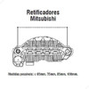 Placa Diodo Pajero Nissan Omega Amperes Omega 1999 A 2006 1
