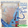 Mapa Ciudad De Mar Del Plata 80x60cm Plastificado Y Laminado 1